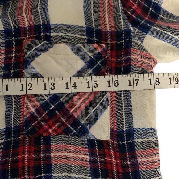 Rails Top Womens X-Small Colorful Tartan Plaid Academic Flannel Button Down - Picture 6 of 7